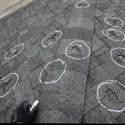 Roof damage inspection